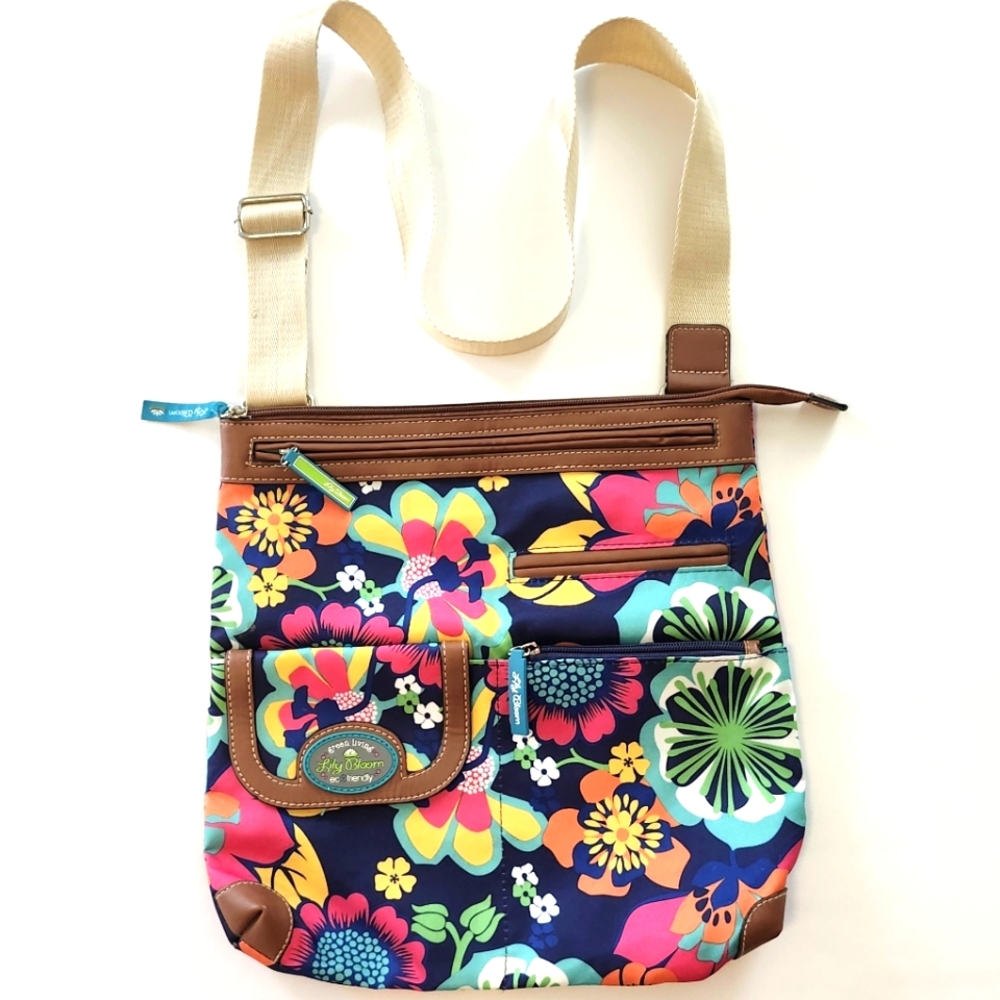 Lily Bloom Eco Friendly Cross-body Bag Purse Floral